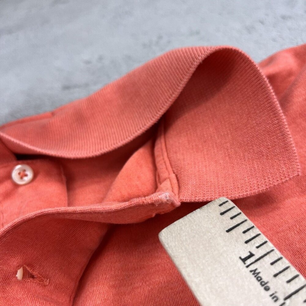 VTG Polo Ralph Lauren Men's M Salmon Orange Short Sleeve Shirt Casual Golf Wear - Picture 8 of 10